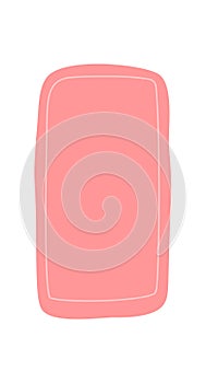 Handdrawn Fluid Squiggle Rectangle Patch Banner