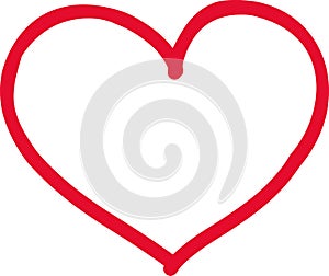 Handdrawn heart icon