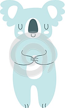 Handdrawn Koala Dreaming