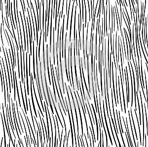 Handdrawn seamless fur texture pattern vector