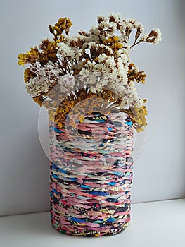 Handemade from newspapers