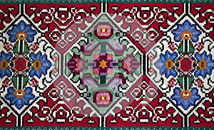 Handemade Slavic carpet