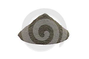 Handful of black cosmetic clay