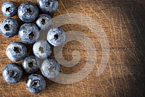 Handful of blueberries