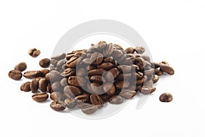 handful of coffee beans photo