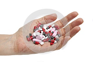 A handful drugs photo