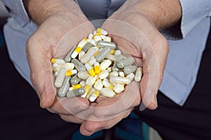 Handful Of Medicines Pills