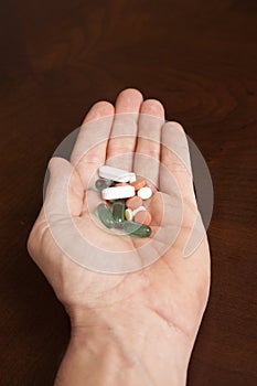 Handful of pills