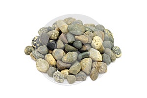 A handful of round stones