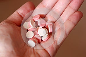 Handful of tablets