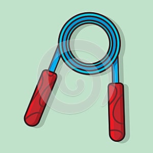 Handgrip sport tool isolated cartoon vector illustration in flat style