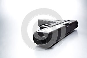Handgun closeup