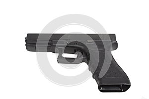 Handgun isolated on white