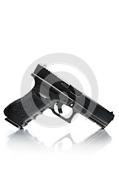 Handgun with natural reflection