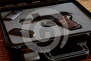 Opened Handgun Lockbox