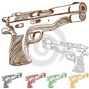 Handgun Sketch