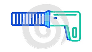 Handheld Barcode Scanner Tool Icon, vector design Generative AI