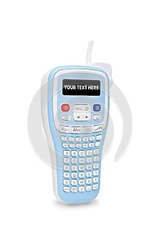 Handheld Label Maker with copyspace