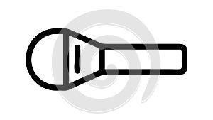 Handheld Microphone Icon for Public Speaking and Performance, vector design Generative AI