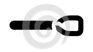 Handheld Torch Light Source Icon, vector design Generative AI