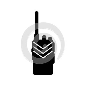 Handheld transceiver icon, vector illustration design template