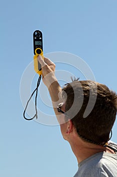 Handheld Windspeed Meter photo