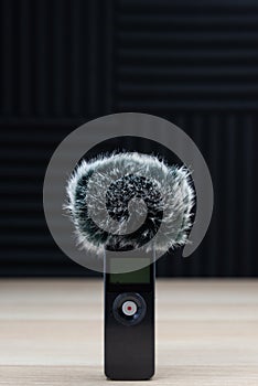 Handheld zoom microphone audio recorder wind screen