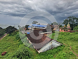 Handi Bhadangnath Temple ancient and historic temple atop a hill, Kumbharda