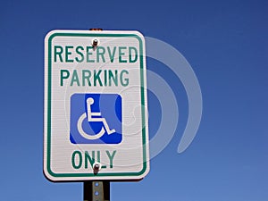 Handicap Parking Sign