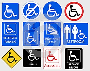 Handicap Symbol Graphic - vector illustration