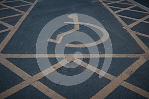 Handicapped disabled icon sign .