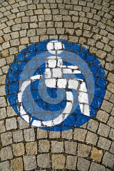 Handicapped - disabled parking sign 64