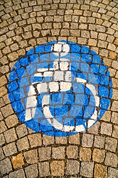Handicapped - disabled parking sign