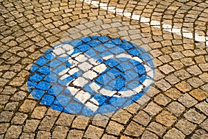 Handicapped - disabled parking sign 72