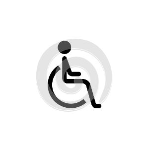 Handicapped and invalid solid icon