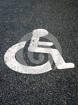 Handicapped parking sign 47