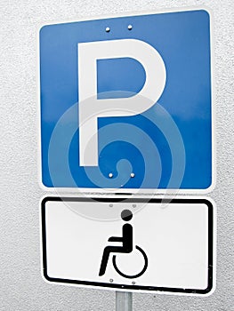 Handicapped parking sign (1)