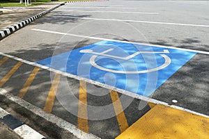 Handicapped parking spot