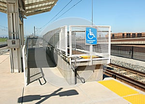 Handicapped Ramp at Light Rail Station