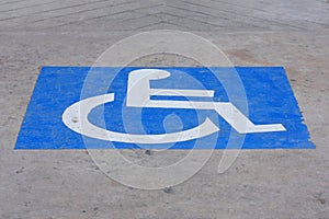 Handicapped sign