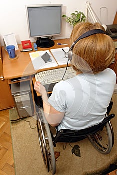 Handicapped telemarketer