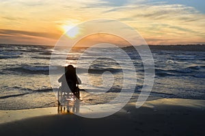 Handicapped Woman in Wheelchair