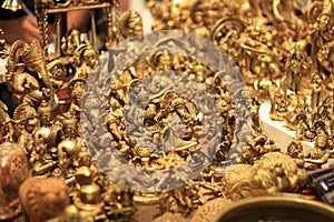 Handicraft Gold Idols of Hindu Gods for Sale