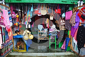 Handicraft goods shop of Meghalaya.
