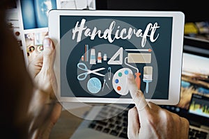Handicraft Handmade Handiwork Art Design Ideas Concept