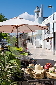 Handicraft for sale at Progreso, a popular beach town near Merida in Mexico photo