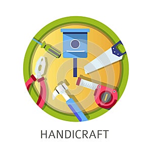 Handicraft school discipline tools and instruments for boys