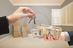 Handing Over Cash For House Keys