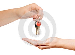 Handing over keys photo