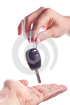 Handing overa a key